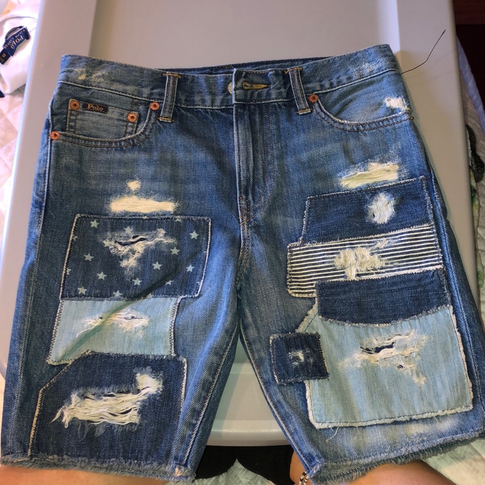 Girls Polo Ralph Lauren Jean Shorts